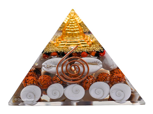 Large Shree Yantra Orgonite Pyramid