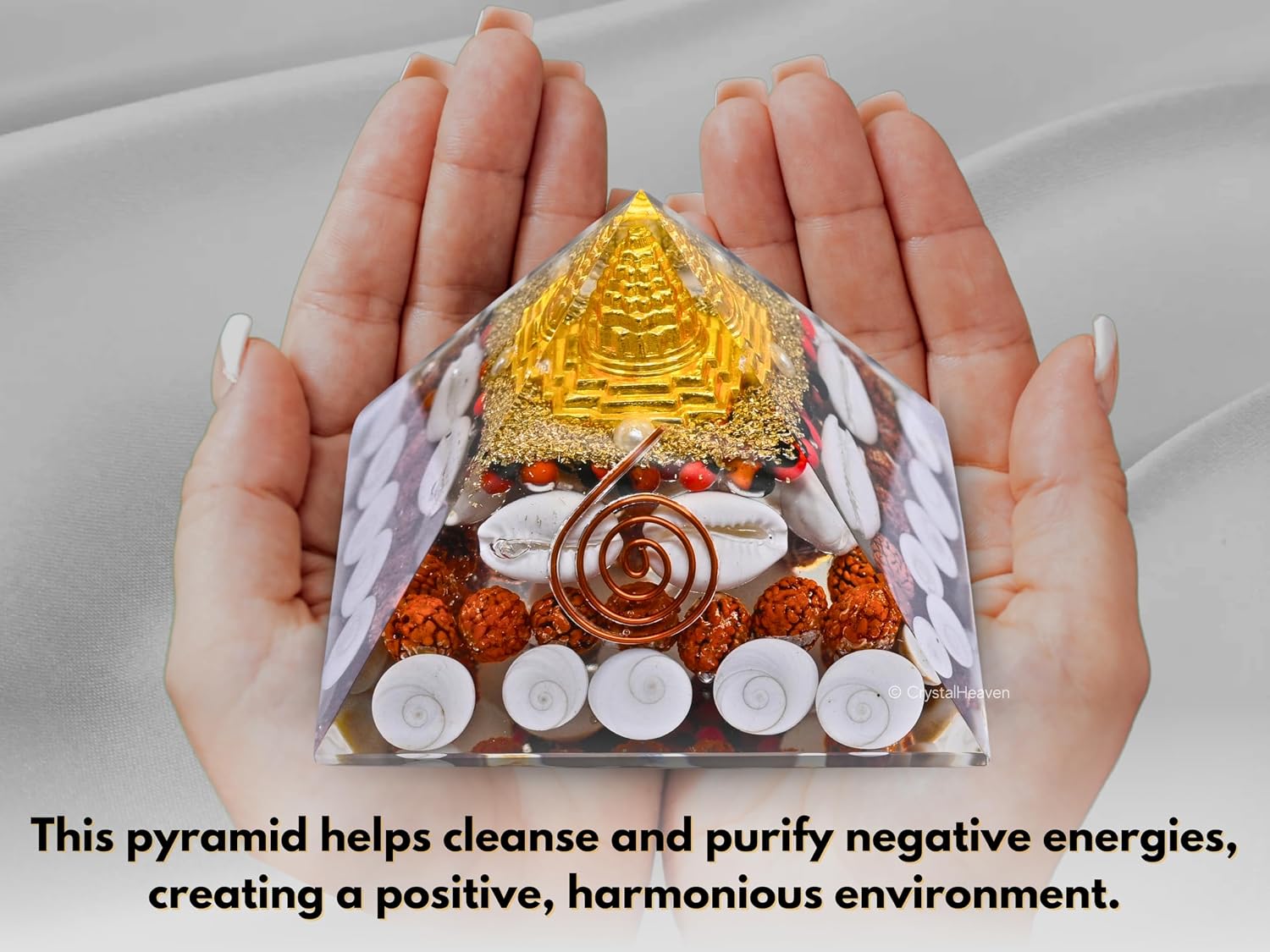Large Shree Yantra Orgonite Pyramid
