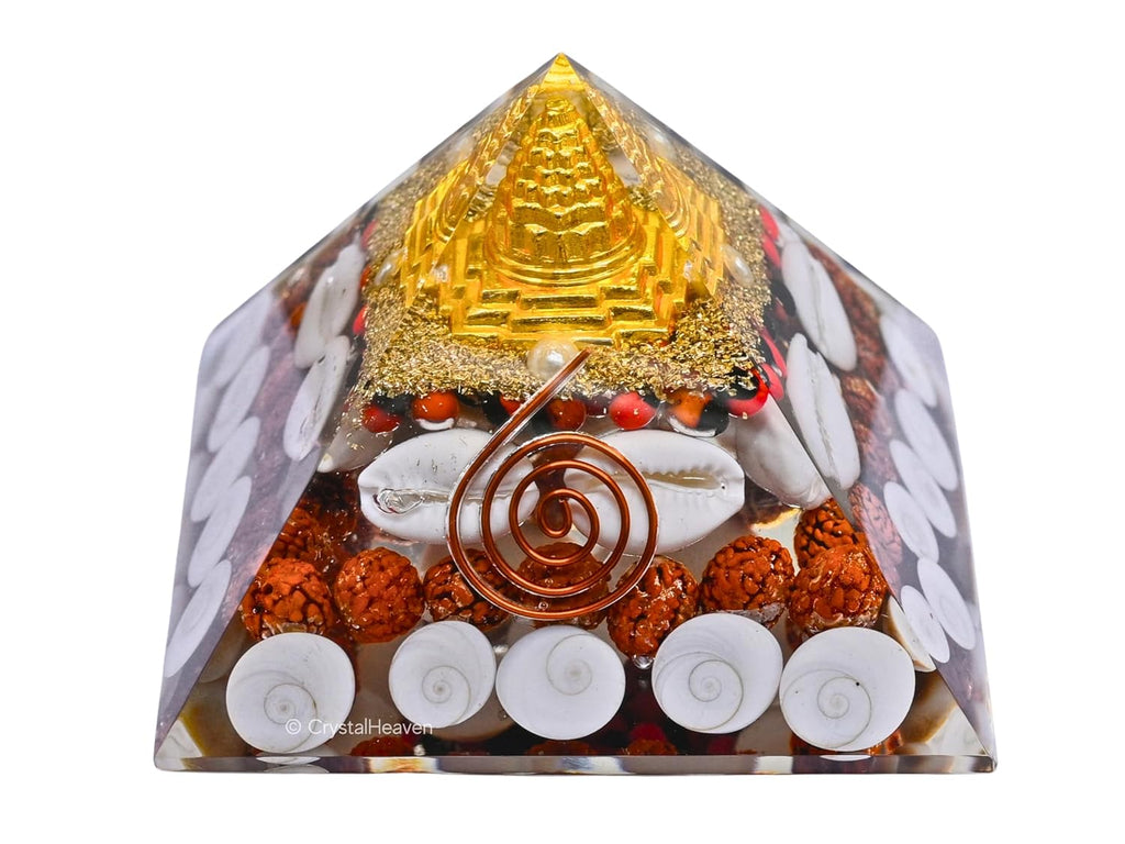 Large Shree Yantra Orgonite Pyramid