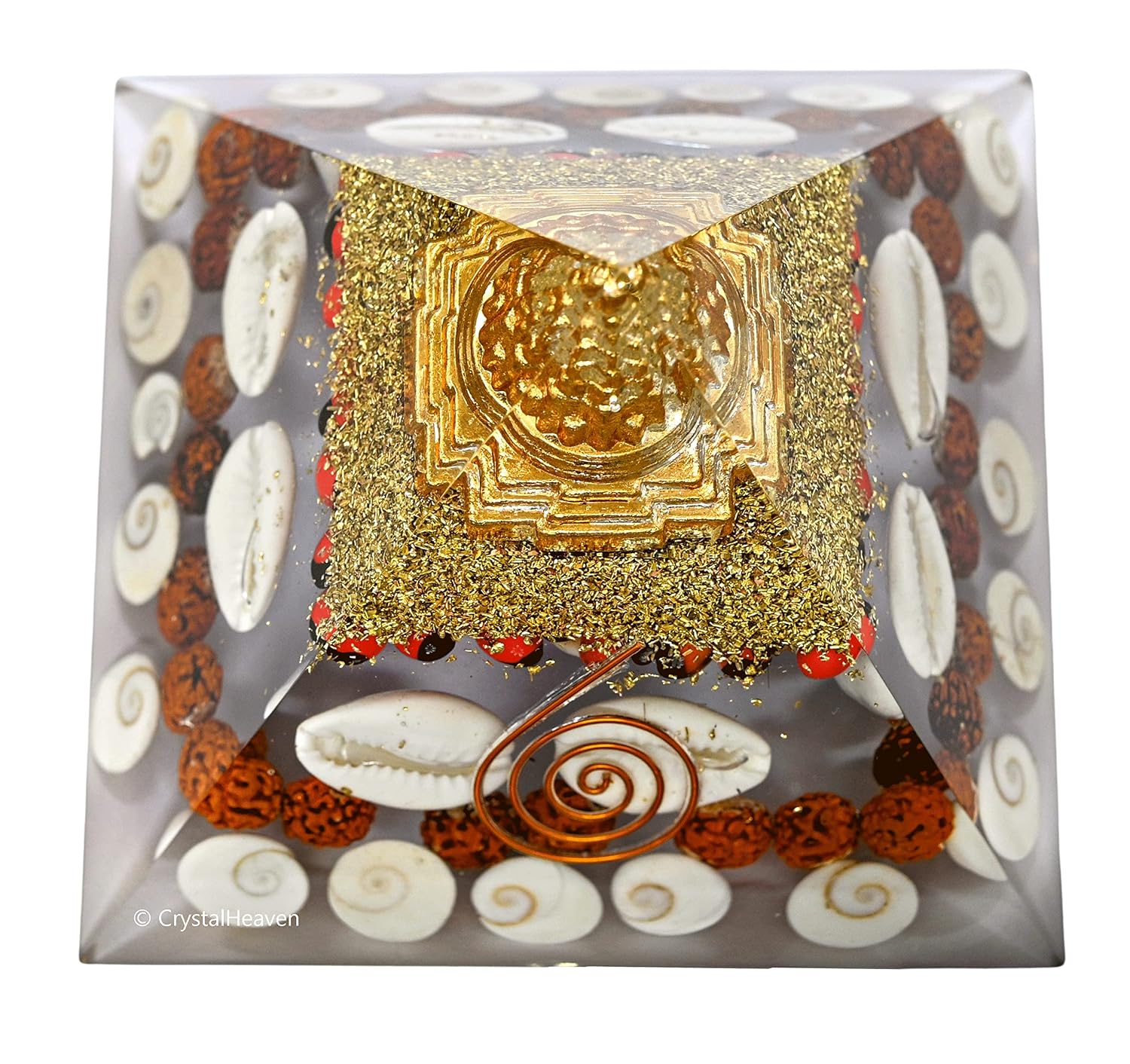 Large Shree Yantra Orgonite Pyramid